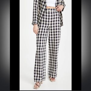 Tory Burch linen gingham pants